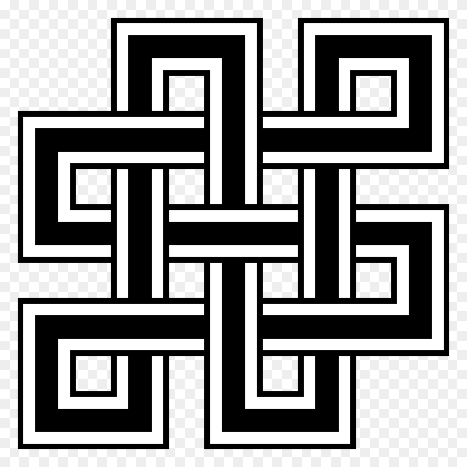 Endless Knot 9crossings 7significant Outlined Clipart, Scoreboard, Pattern Free Png