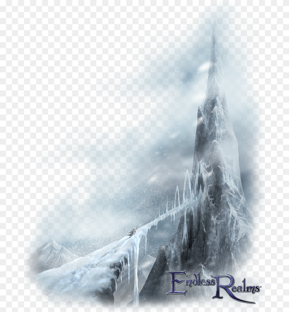 Endless Realms Ice Shrine Digital Art, Outdoors, Nature, Mountain, Winter Free Png Download
