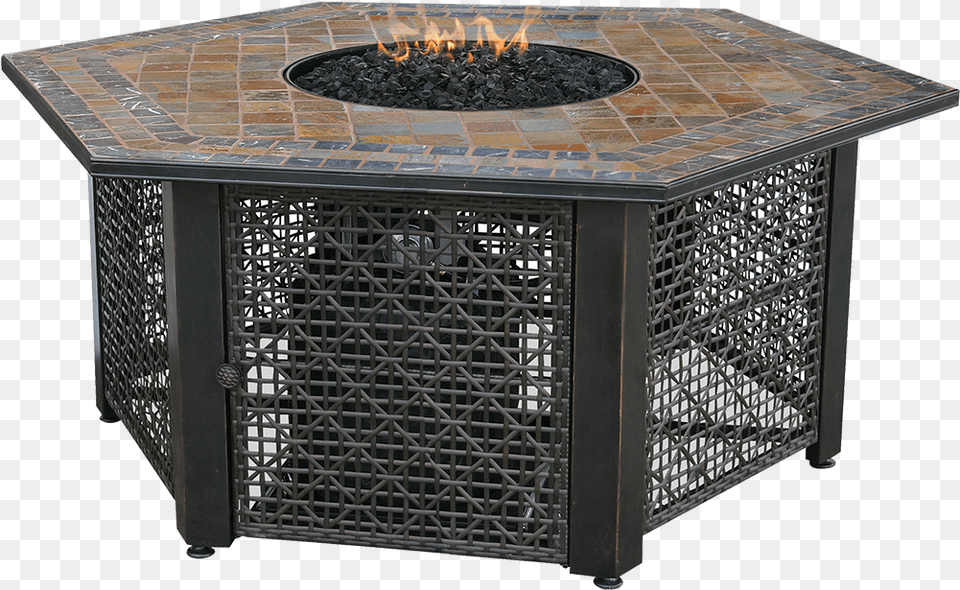 Endless Summer Gad1374sp Hexagonal Bronze Fire Pit Fire Pit, Furniture, Table, Indoors Free Transparent Png