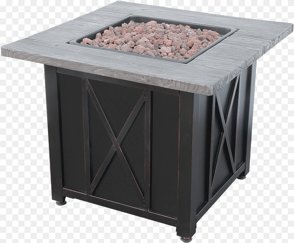 Endless Summer Lp Gas Outdoor Fire Table With Wood Blue Rhino Fire Pit Table Stainless Steel, Furniture, Box, Crate, Pottery Png