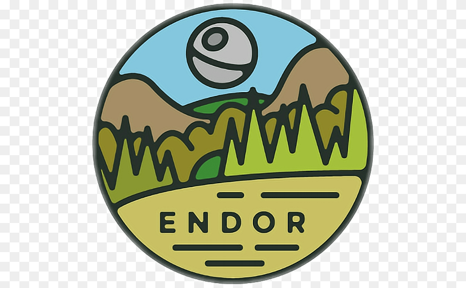 Endor Forest Sticker Freetoedit Planet Star Wars Stickers, Photography, Logo, Animal, Disk Free Png