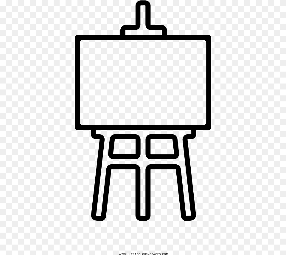 Endorsed Easel Coloring, Gray Free Transparent Png