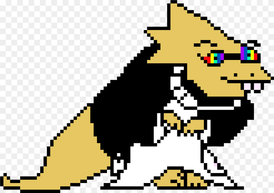 Endtale Alphys Cartoon Alphys Undertale, Qr Code, Animal, Canine, Mammal Png Image