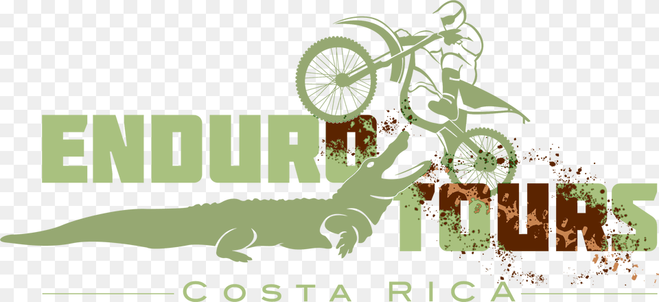 Enduro Tours Costa Rica Logo Graphic Design, Machine, Wheel, Bicycle, Transportation Png Image