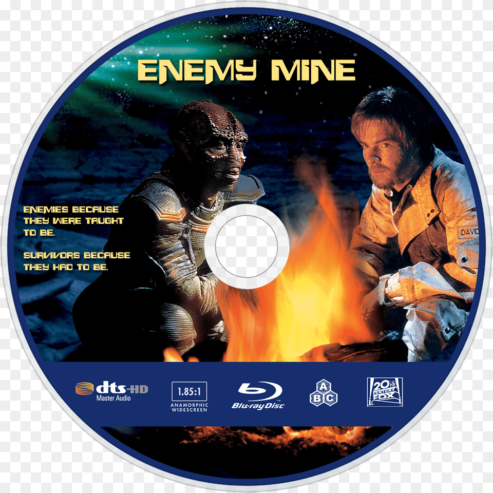 Enemy Mine Bluray Disc Image Blu Ray Disc, Disk, Dvd, Adult, Male Free Png Download