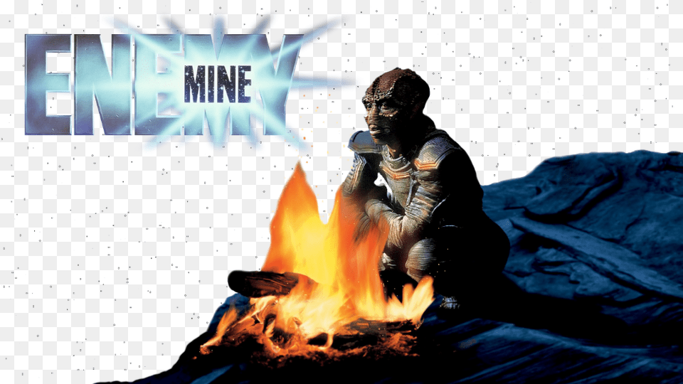 Enemy Mine Movie Logo, Fire, Flame, Adult, Man Free Png Download
