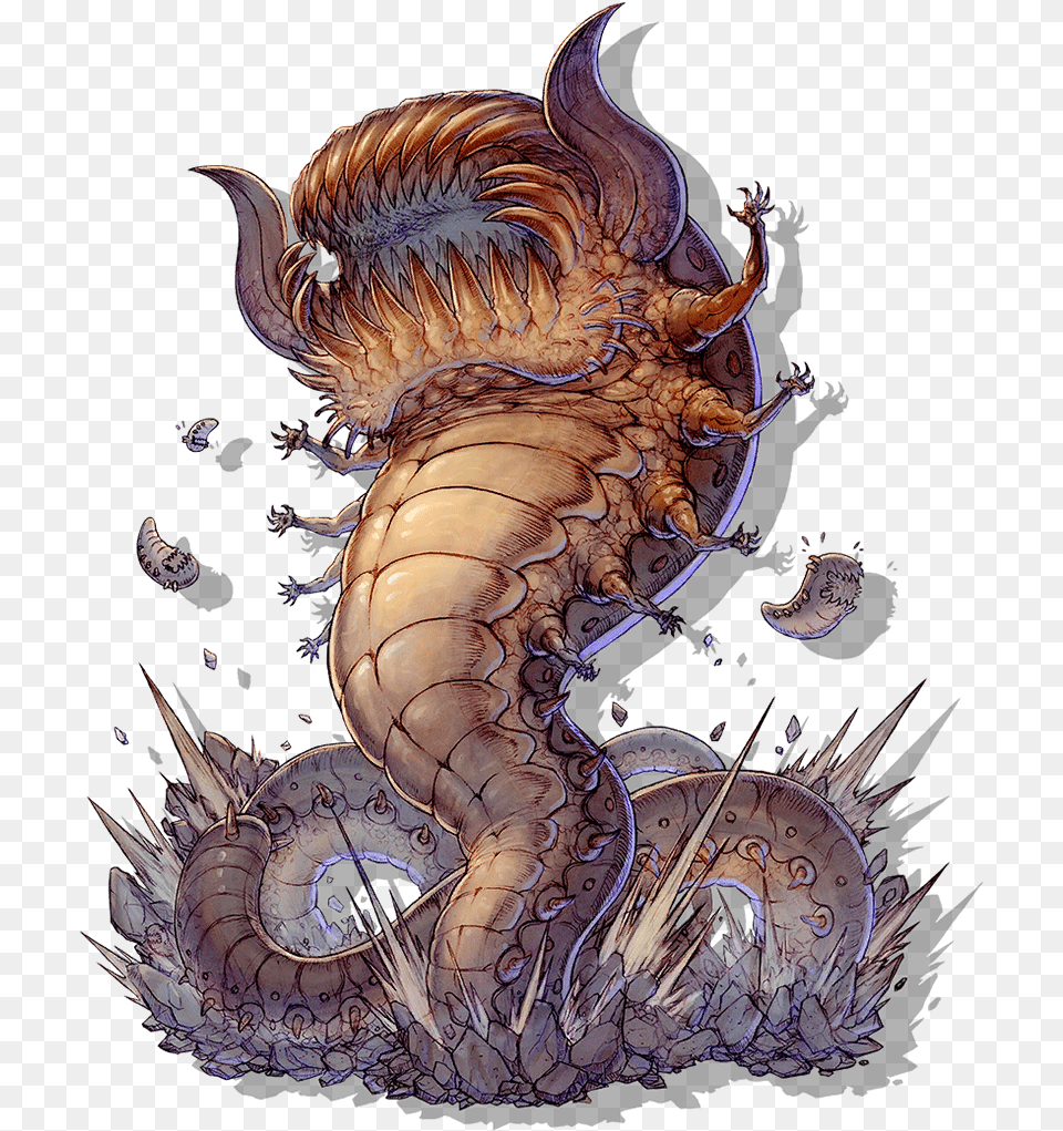 Enemy Sand Worm Giant Worm Transparent Background, Dragon, Person Free Png