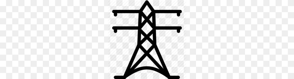 Energy Clipart, Cable, Power Lines, Electric Transmission Tower, Cross Free Png Download