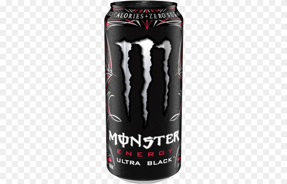 Energy Drink Monster Energy Ultra Black, Alcohol, Beer, Beverage, Lager Free Png Download