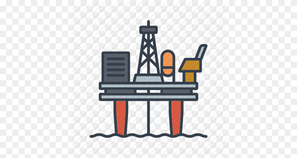 Energy Fossil Fuel Industrial Industry Offshore Oil Rig, Machine, Outdoors Png Image