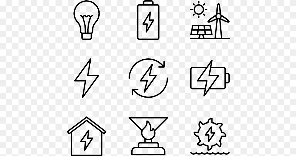 Energy Renewable Energy Icons, Gray Png
