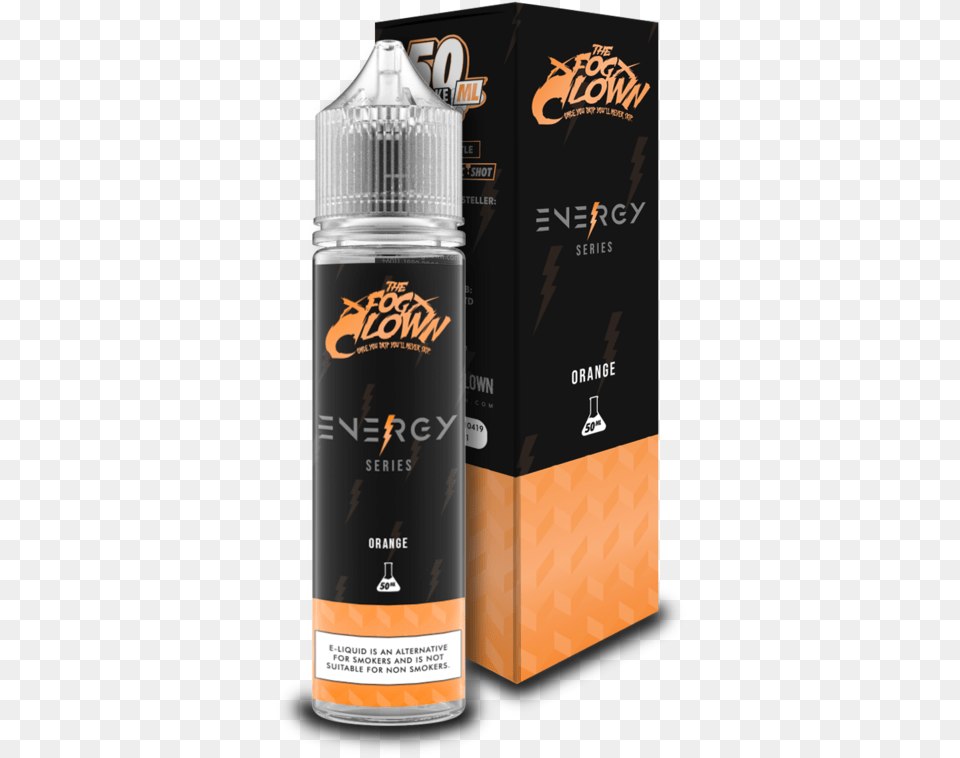 Energy Series Orange By The Fog Clown 50ml Electronic Cigarette, Bottle, Can, Spray Can, Tin Free Png