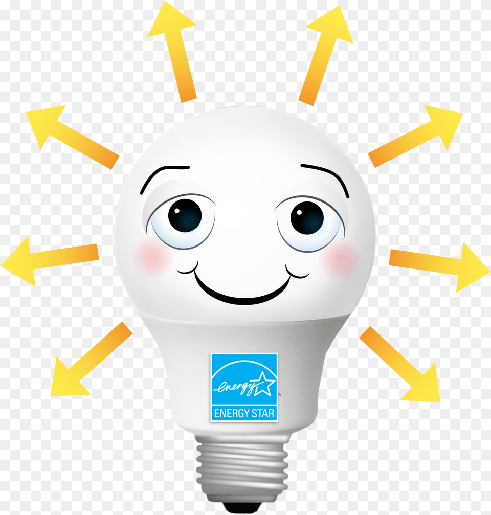 Energy Star, Light, Lightbulb, Face, Head Free Transparent Png