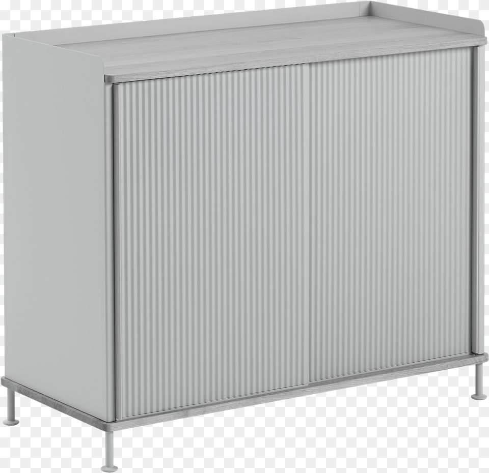 Enfold Sideboard Tall Greygrey Muuto Enfold Sideboard, Cabinet, Furniture, Table, White Board Free Png Download