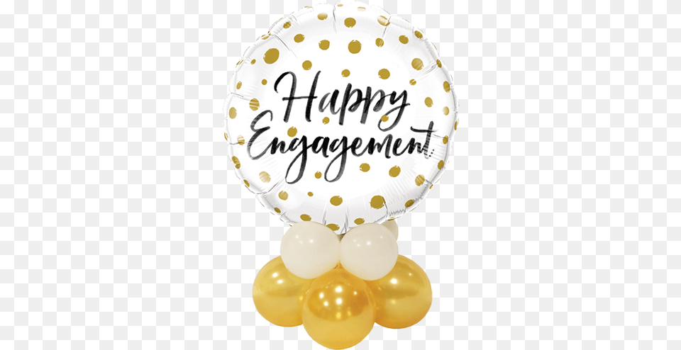 Engagement Gold Dots Mini Yolo Party Shop Circle, Balloon, Birthday Cake, Cake, Cream Png Image