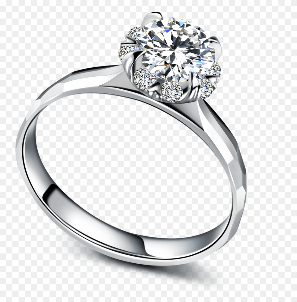 Engagement Ring Proposal, Accessories, Jewelry, Silver, Diamond Free Transparent Png