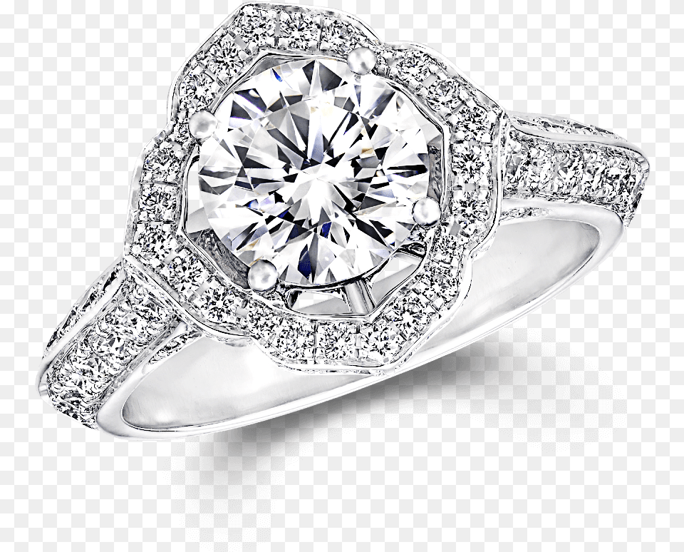 Engagement Ring Star Flower Round Brilliant Cut Graff Engagement Ring, Accessories, Diamond, Gemstone, Jewelry Png