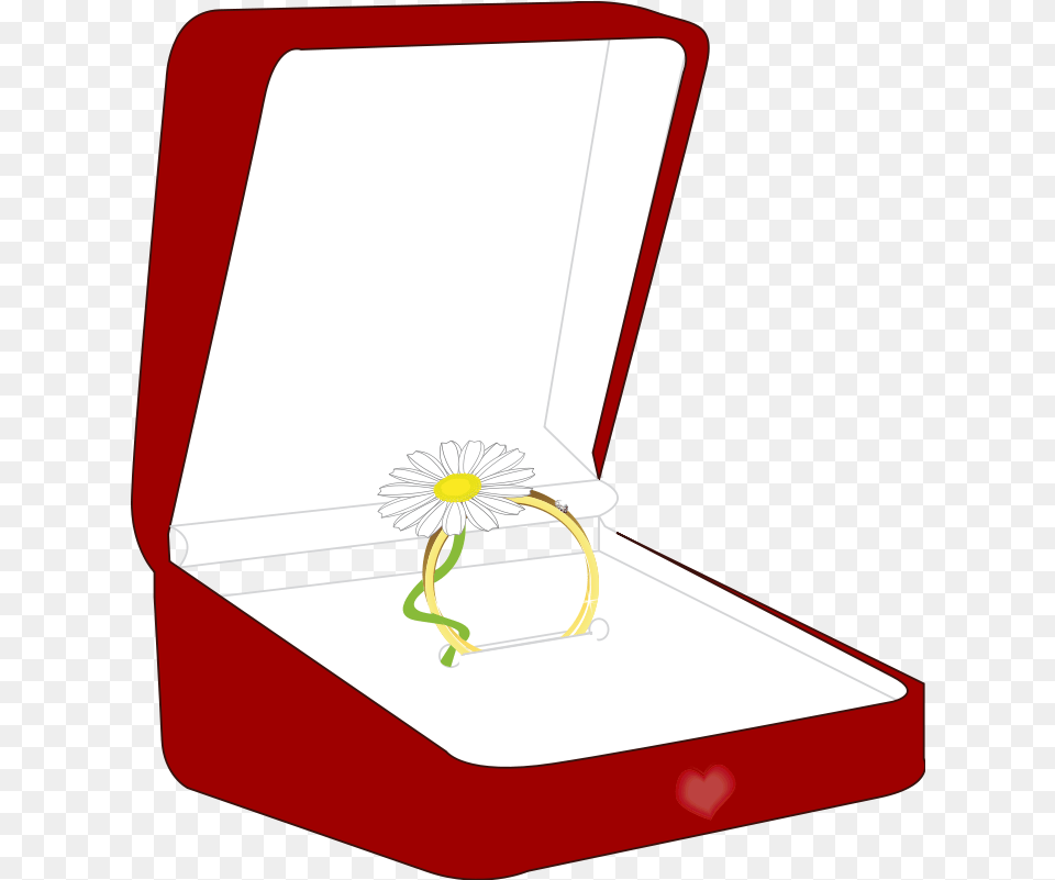Engagement Rings Box Clipart Clipart Engagement Ring In Box Drawing, Flower, Plant Png Image