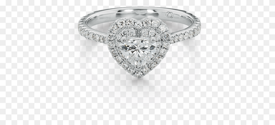 Engagement Rings Solitaire Rings Heart Shape Diamond Ring, Accessories, Gemstone, Jewelry, Silver Png