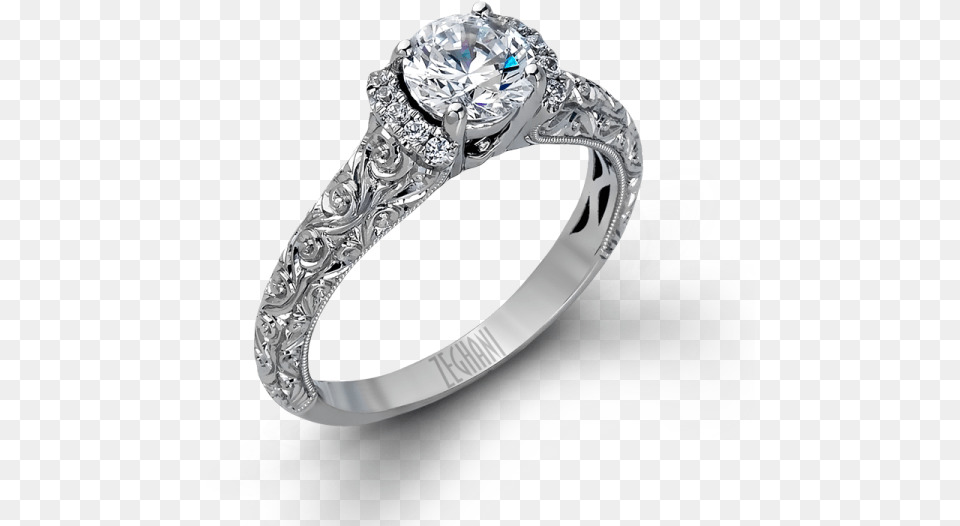 Engagement Rings With Scrollwork Zr1051 Engagement Italian Scroll Engagement Rings, Accessories, Diamond, Gemstone, Jewelry Png