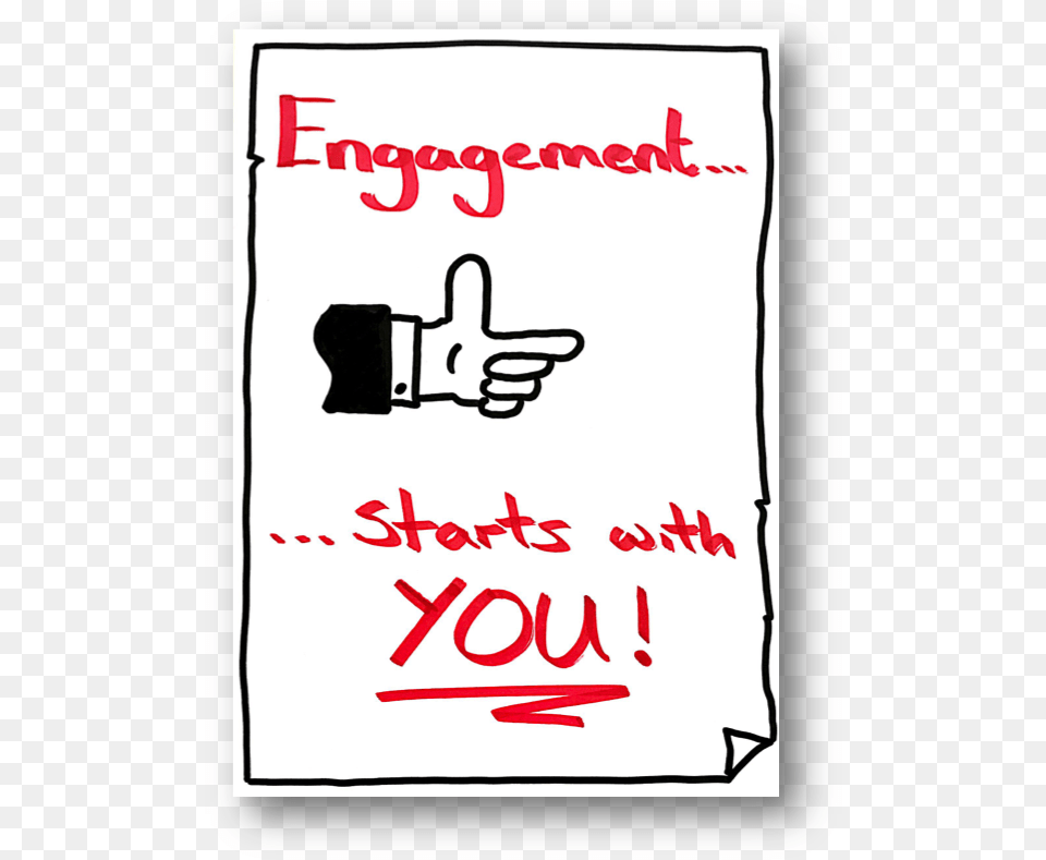 Engagement Starts With You Poster, Text Free Png
