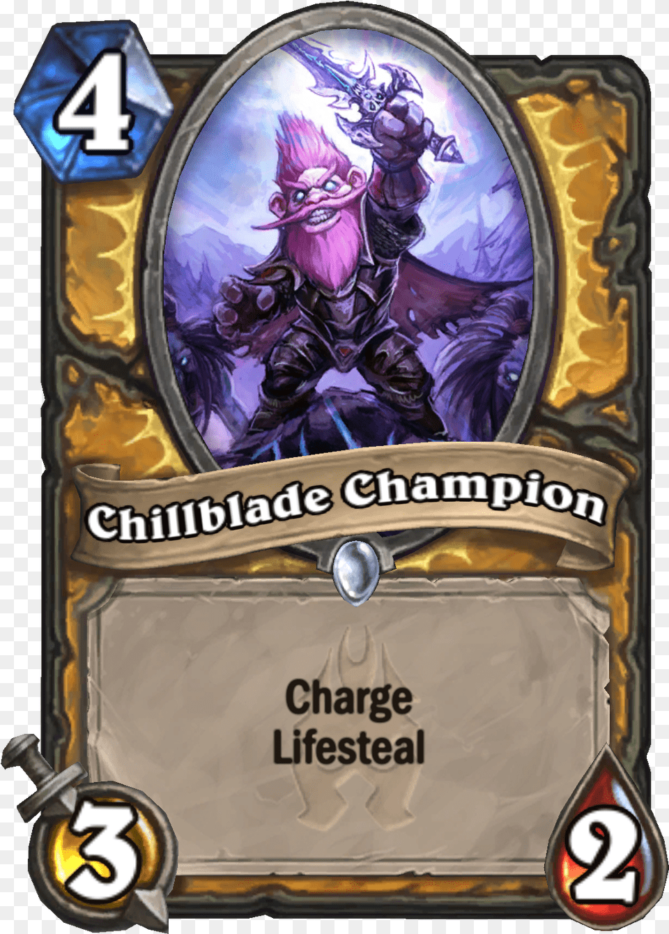 Engb Chillbladechampion Knights Of The Frozen Throne Cards, Book, Publication, Comics, Adult Free Transparent Png