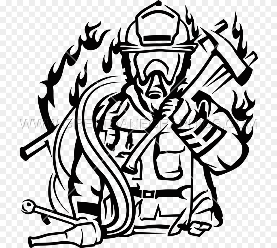 Engine Clipart Firefighter Heat Transfer Vinyl Clip Art, People, Person Free Png Download