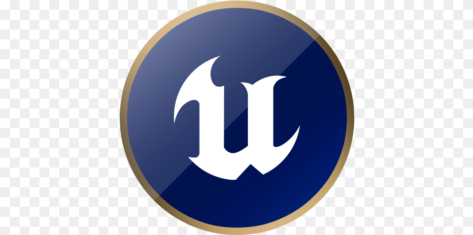 Engine Epic Games Game Unreal Engine 4 Logo, Disk, Symbol, Trident, Weapon Free Png