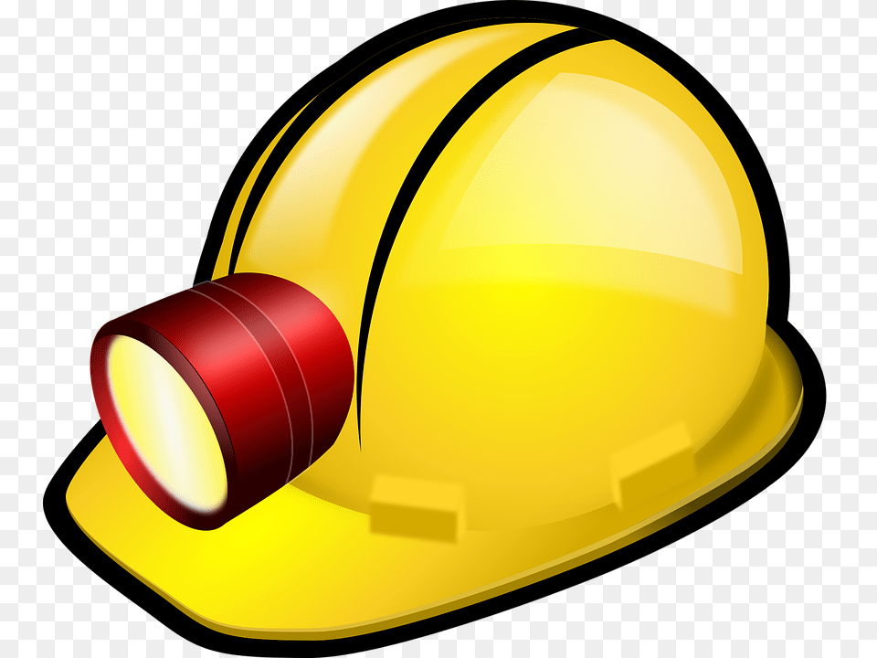 Engineer Clipart Mine Worker, Clothing, Hardhat, Helmet, Lighting Png Image