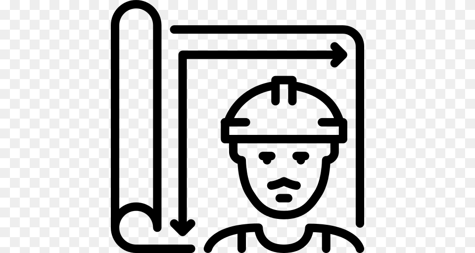 Engineer Icon, Gray Free Png