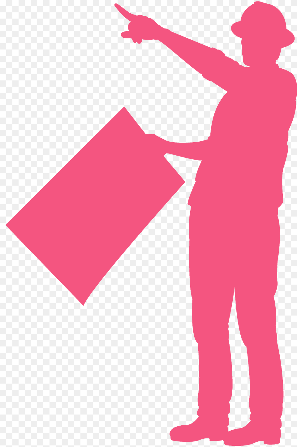 Engineer Silhouette, Person, Bag, Box, Cardboard Free Png Download