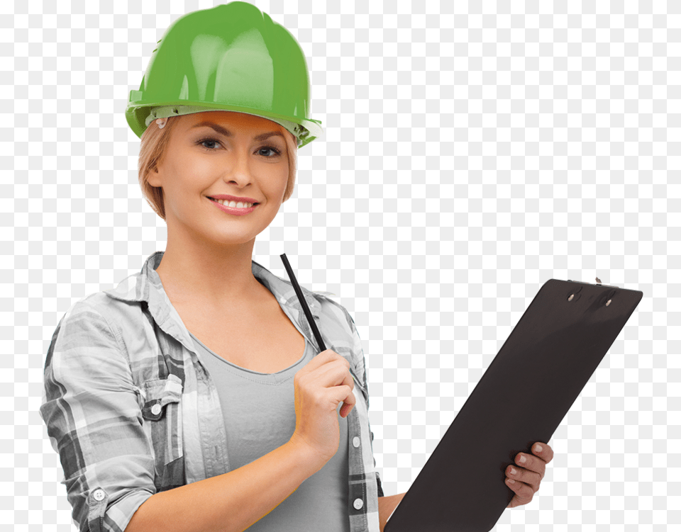 Engineer With Transparent Background Transparent Engineer, Hardhat, Clothing, Helmet, Woman Free Png Download