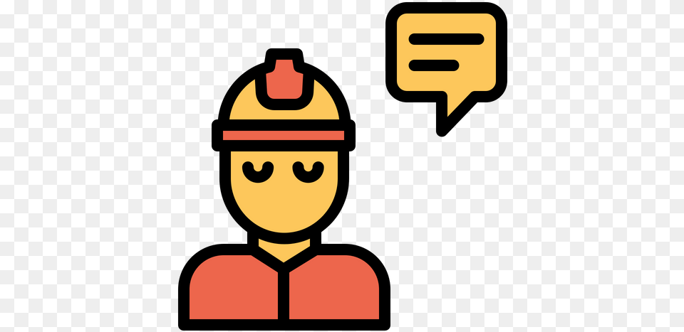 Engineering Chat Icon Of Colored Outline Style Available In Dot, Person, Face, Head Free Transparent Png