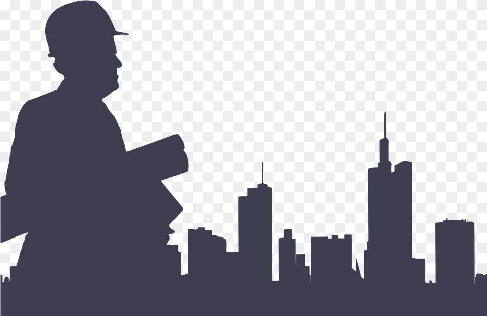 Engineering Image With Engineering, Silhouette, People, Person, Adult Free Png Download