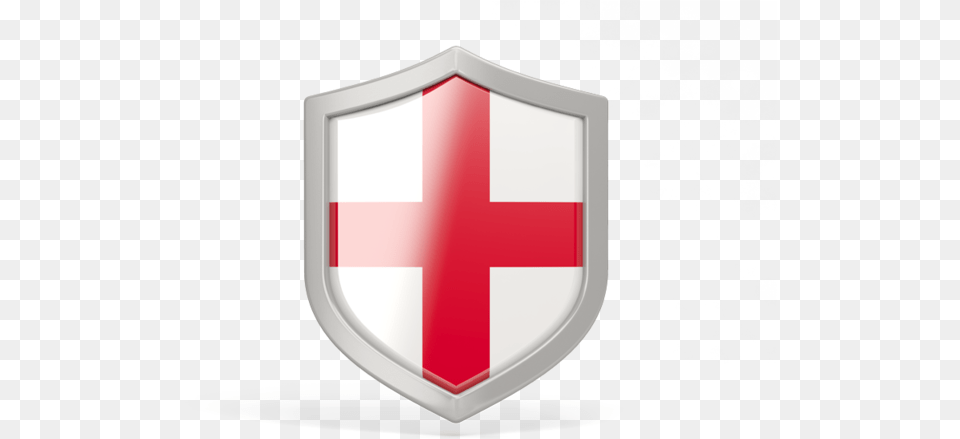England Flag In A Shield, Armor, First Aid Free Transparent Png