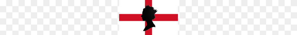 England Flag With Queen Elizabeth, Logo, Silhouette, Person, Symbol Free Png