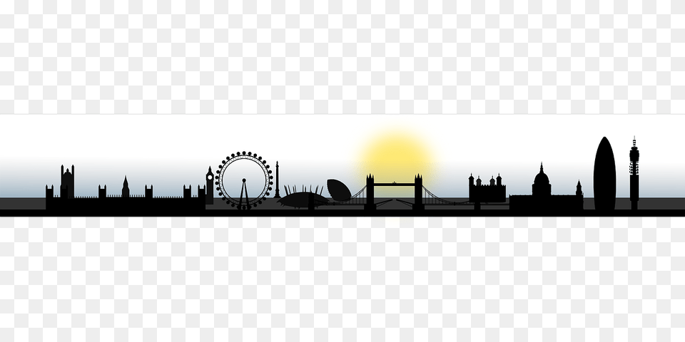 England London Skyline Silhouette City Cityscape E, Nature, Outdoors, Sky, Architecture Png Image