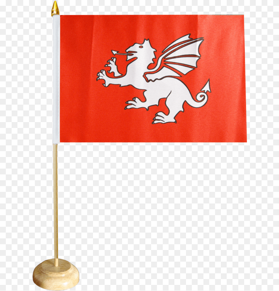 England White Dragon Table Flag Flag Free Png Download