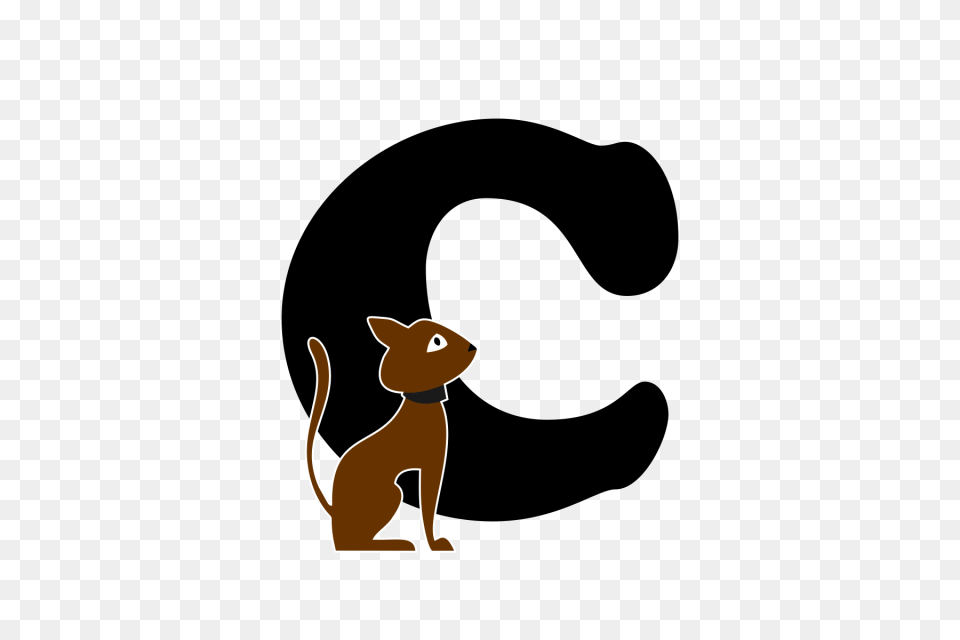 English Alphabet With Picture Letter C English Letter Cartoon, Stencil, Animal, Kangaroo, Mammal Free Png Download