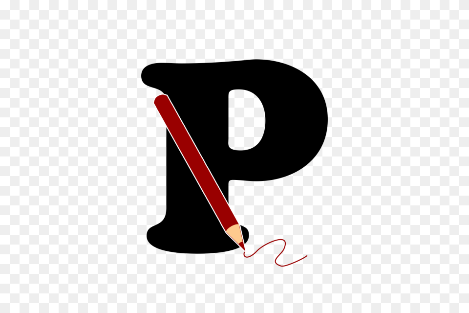 English Alphabet With Picture Letter P English Letter Cartoon, Text, Pencil Png Image