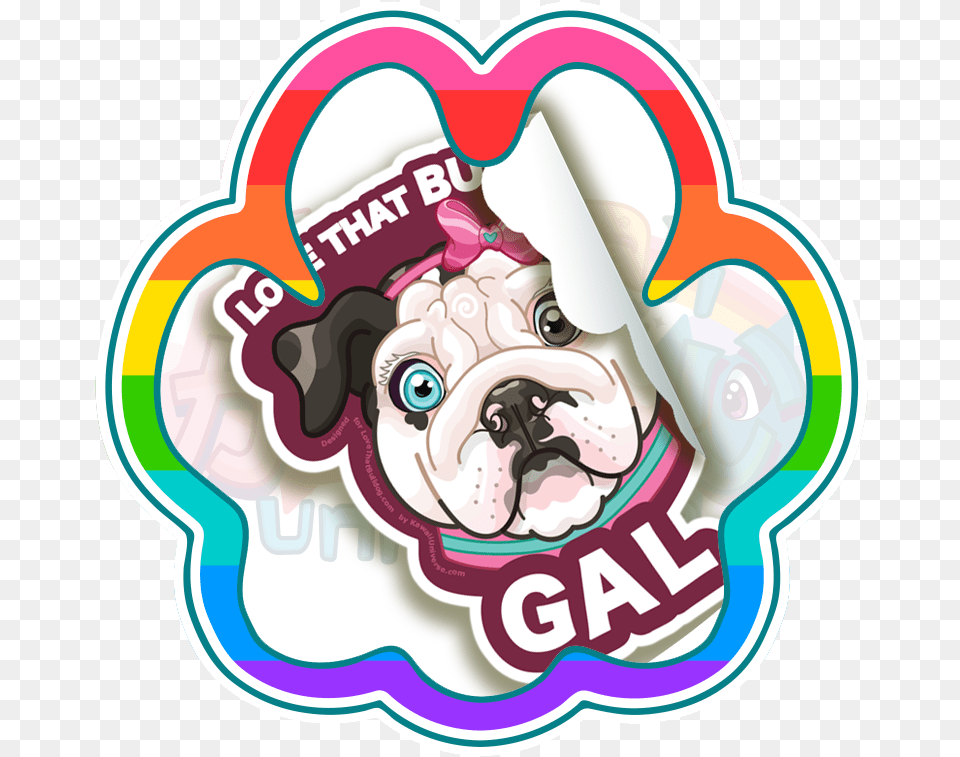 English Bulldog Clipart Kawaii Clip Art, Sticker, Advertisement, Canine, Mammal Png