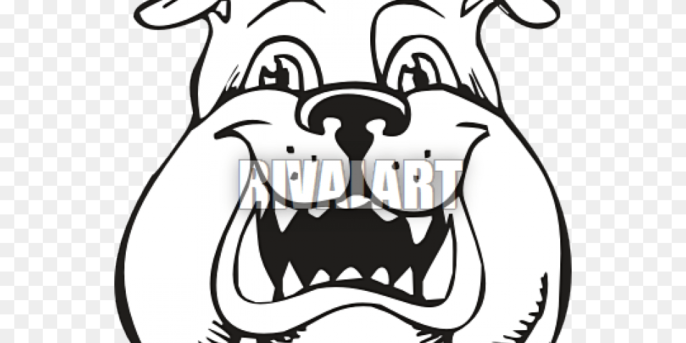 English Bulldog Clipart Simple Cartoon, Stencil, Person, Livestock Free Png Download
