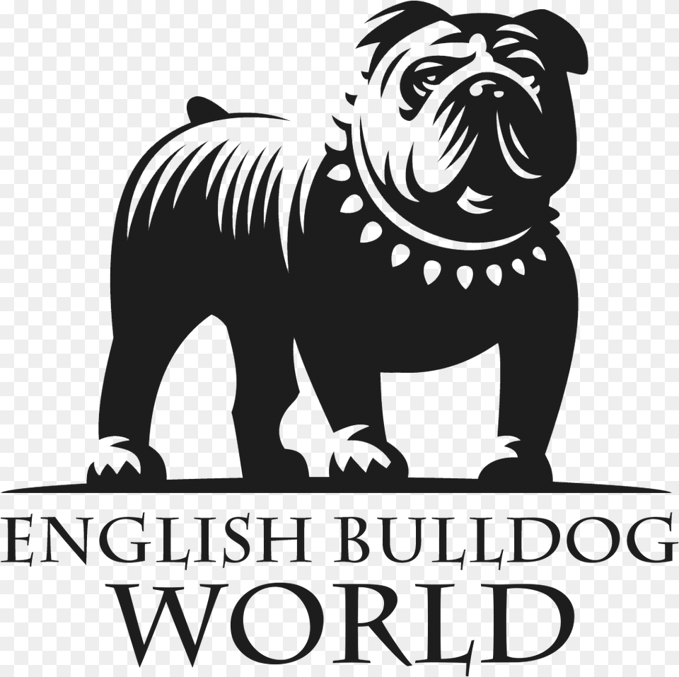 English Bulldog Logo, Stencil, Animal, Mammal, Bear Png Image