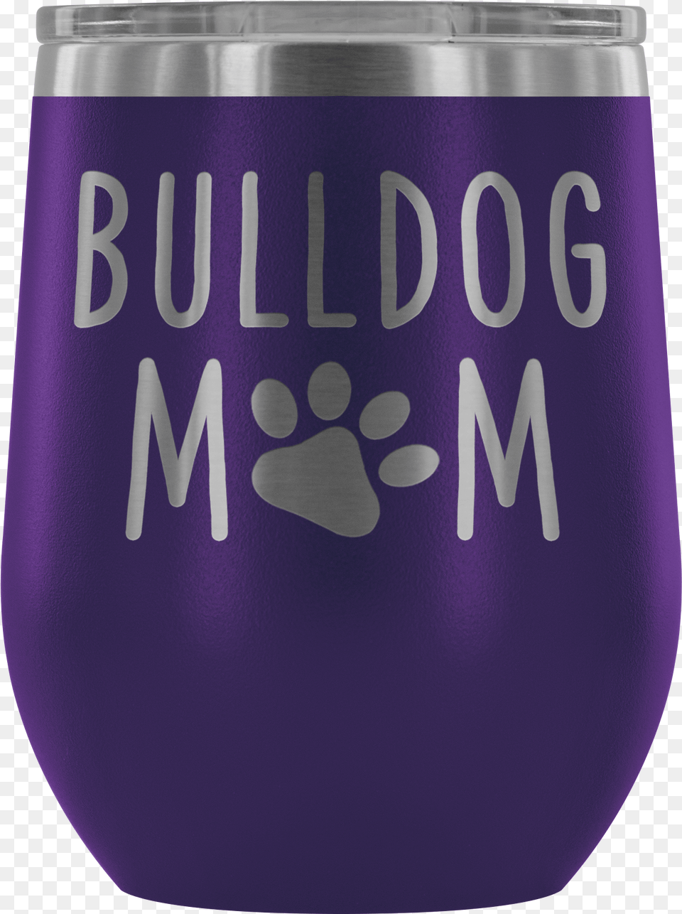 English Bulldog Mom Wine Tumbler With Lid Dog Mom Caffeinated Drink, Glass, Jar, Can, Tin Free Png Download