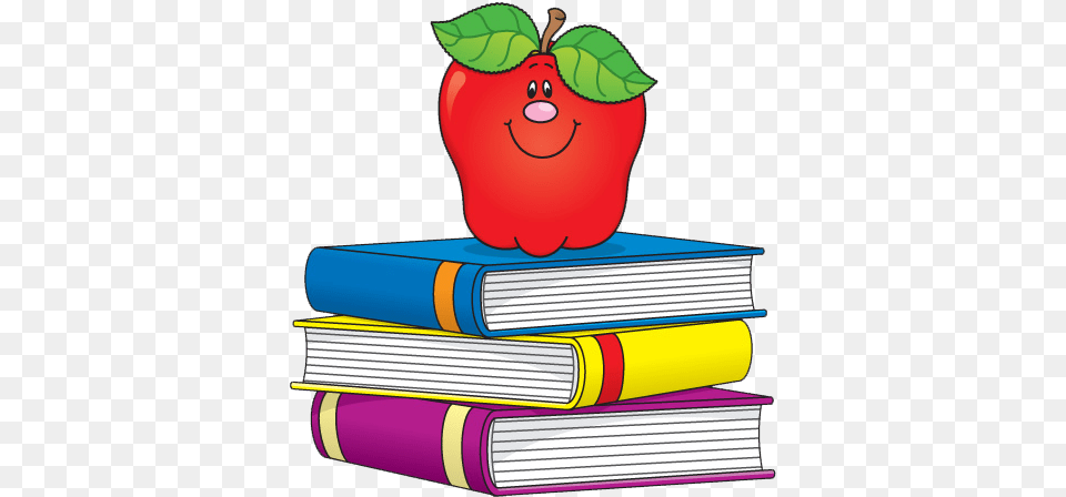 English Clipart School, Book, Publication, Apple, Food Png Image