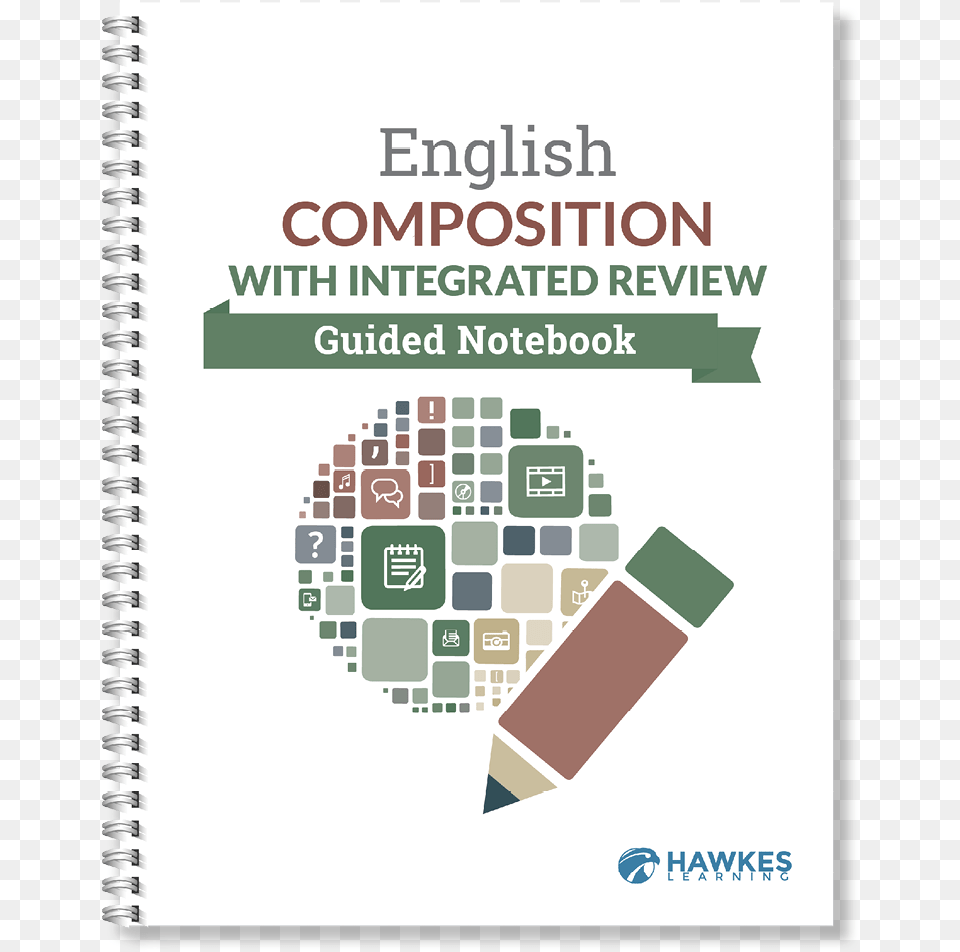 English Composition With Integrated Review Guided Notebook Hawkes Learning, Advertisement, Page, Text, Poster Png