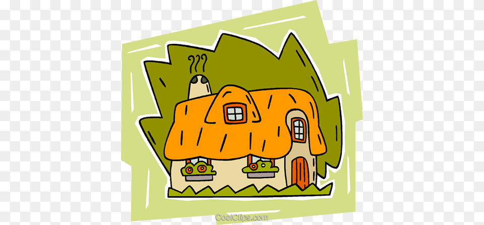 English Cottage Royalty Vector Clip Art Illustration, Neighborhood, Food, Lunch, Meal Free Png