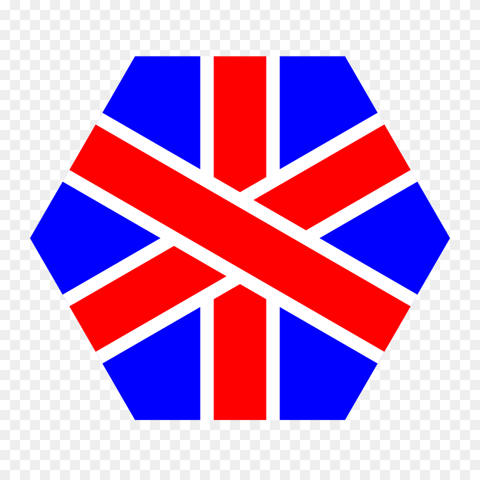 English Hexagon Clipart, Flag Png Image