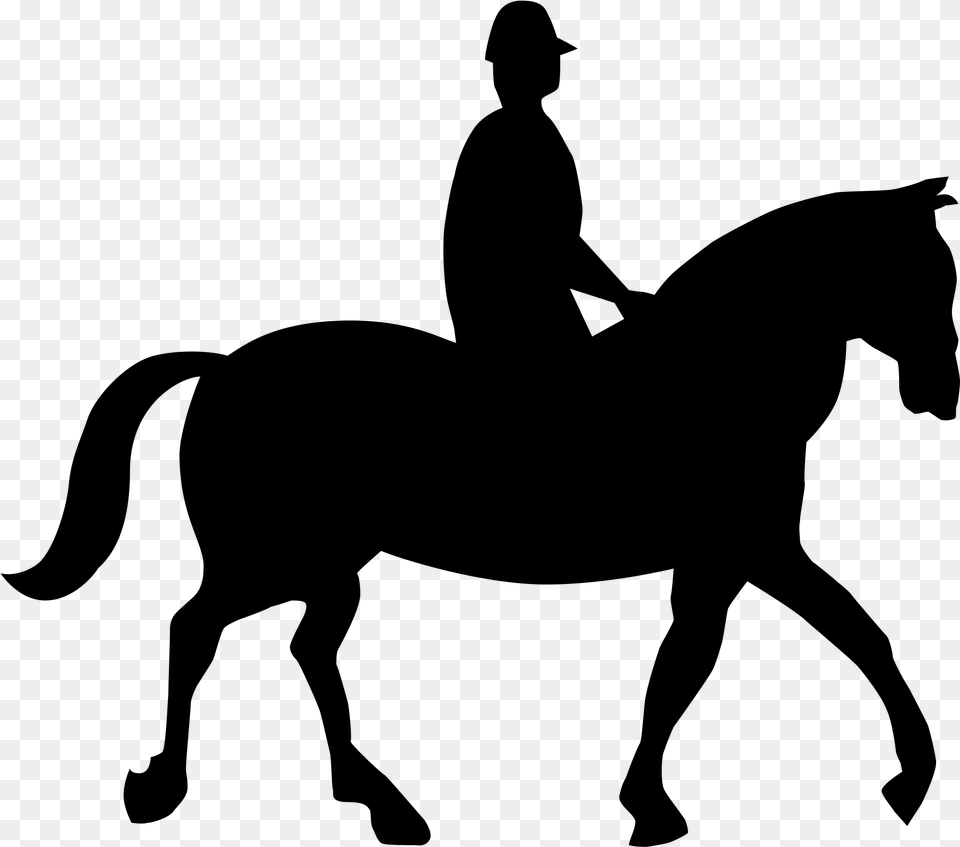 English Horse Riding Horse Road Sign, Gray Png