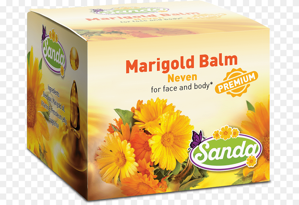 English Marigold, Herbal, Herbs, Plant, Box Free Png Download